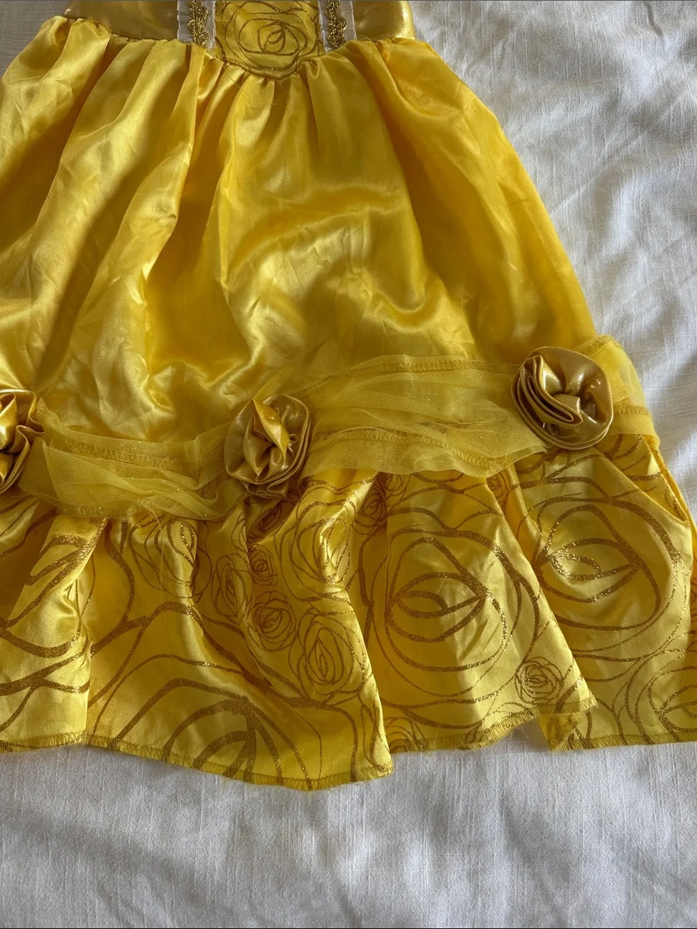 Disney Yellow Belle-Inspired Girls' Princess Dress